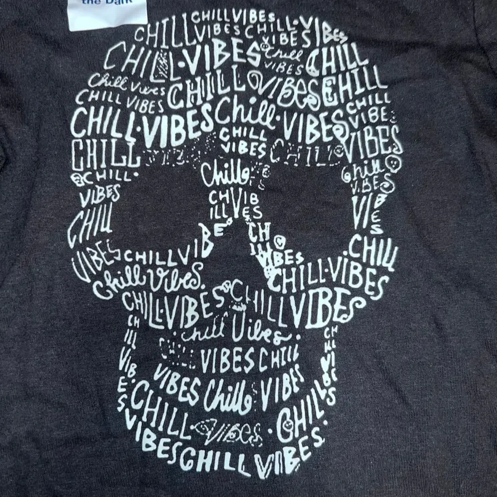 Halloween 4T Boys Glow in Dark Skull Old Navy Long Sleeve Tee - NEW!!